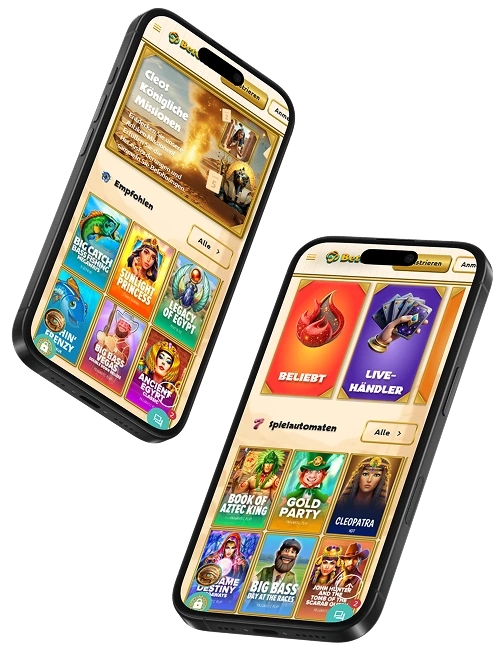 Mobile Version des BetCleo Casinos auf Smartphones